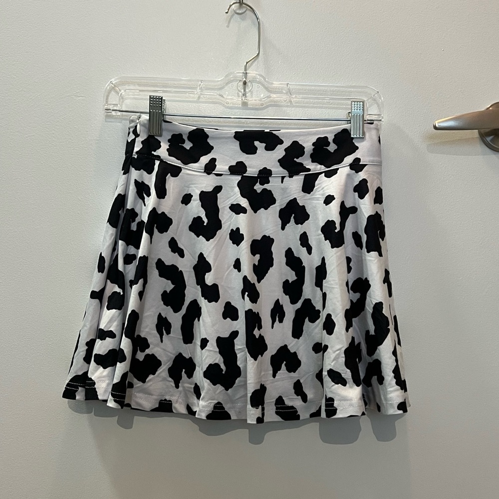 Cow print skirt